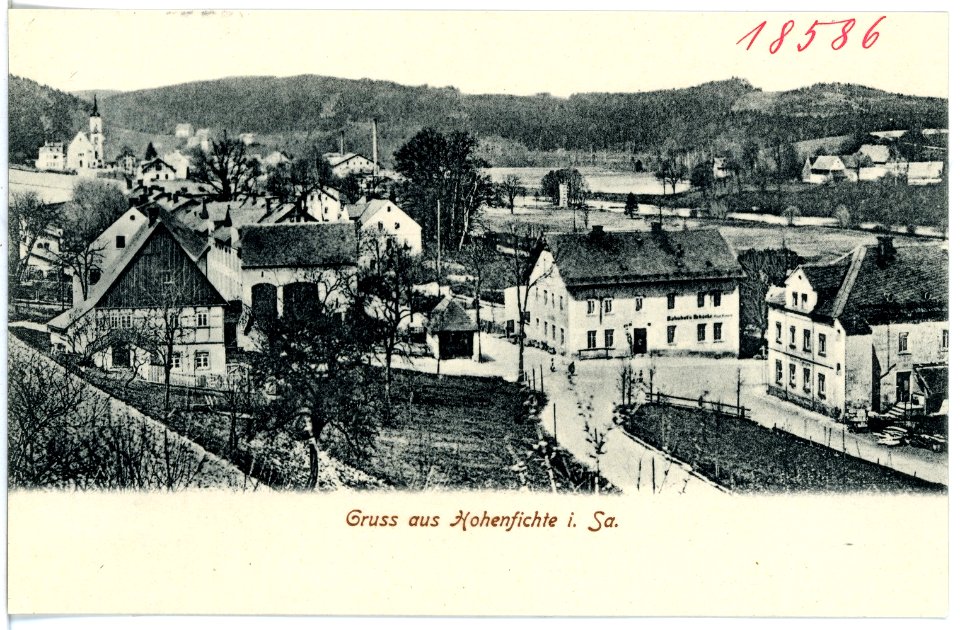 18586-Hohenfichte-1915-Blick auf Hohenfichte-Brück & Sohn Kunstverlag