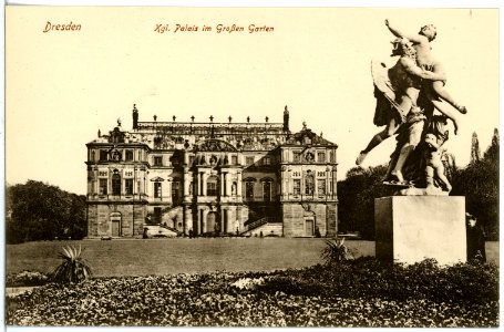 18913-Dresden-1915-Königliches Palais im Großen Garten-Brück & Sohn Kunstverlag photo