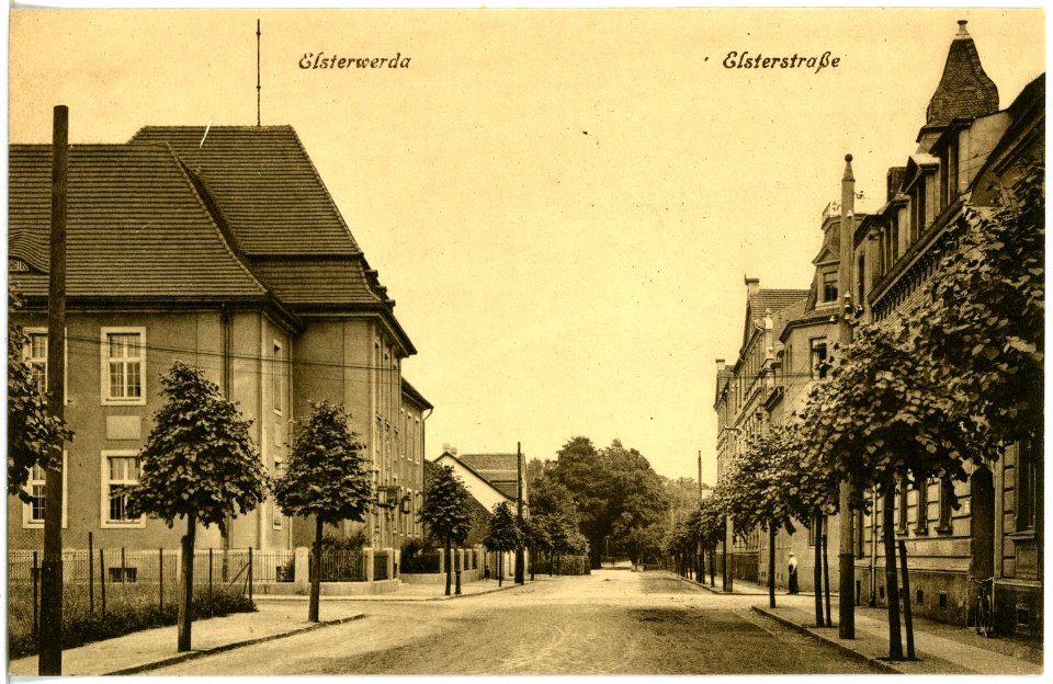 18221-Elsterwerda-1914-Elsterstraße, Amtsgericht-Brück & Sohn Kunstverlag