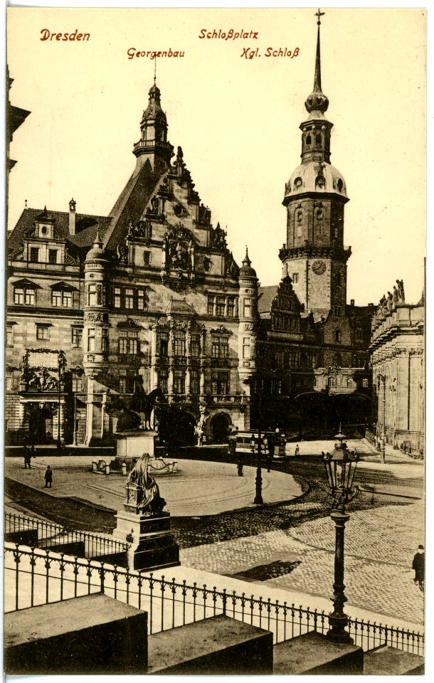 18932-Dresden-1915-Königliches Schloß-Brück & Sohn Kunstverlag