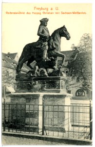 16464-Freyburg-1913-Reiterstandbild des Herzog Christian von Sachsen-Brück & Sohn Kunstverlag