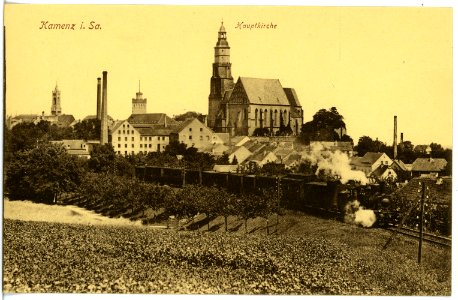 18342-Kamenz-1914-Hauptkirche-Brück & Sohn Kunstverlag