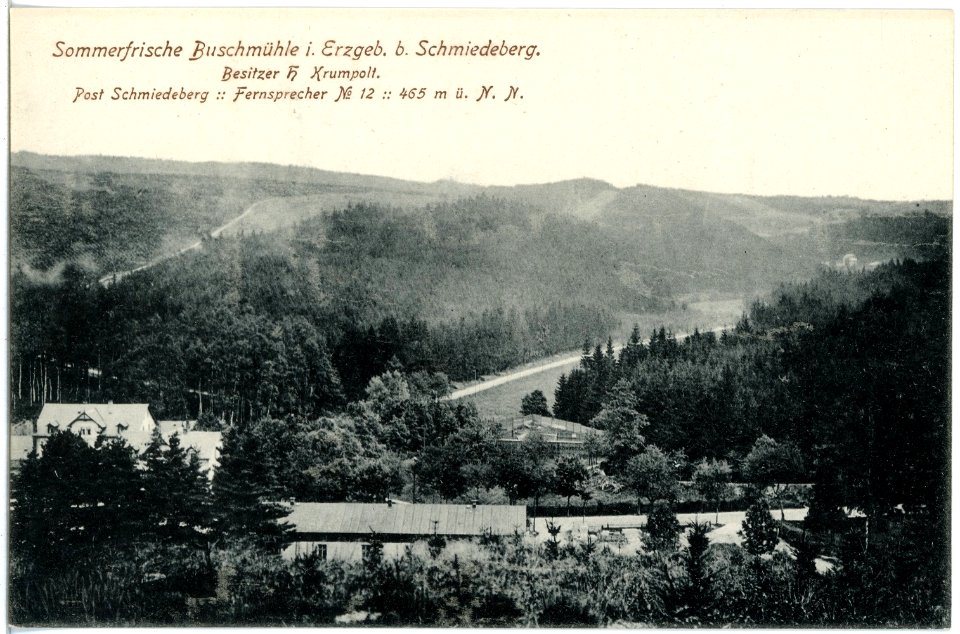18990-Schmiedeberg-1915-Buschmühle-Brück & Sohn Kunstverlag