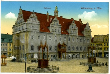 18770-Wittenberg-1915-Rathaus-Brück & Sohn Kunstverlag