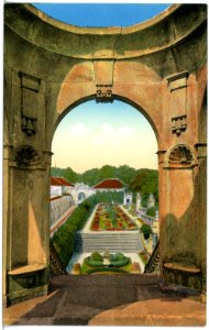 18353-Tetschen-1914-Blick vom Belvedere aufs Rosarium-Brück & Sohn Kunstverlag