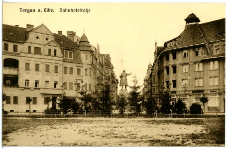 18249-Torgau-1914-Bahnhofstraße-Brück & Sohn Kunstverlag