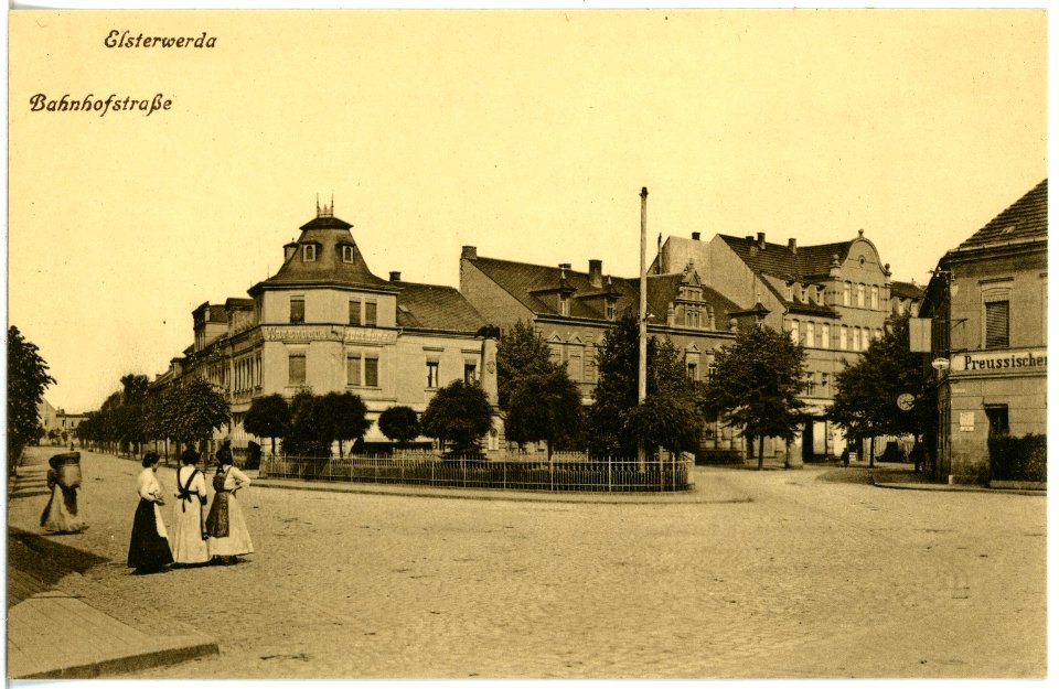 18296-Elsterwerda-1914-Bahnhofstraße-Brück & Sohn Kunstverlag