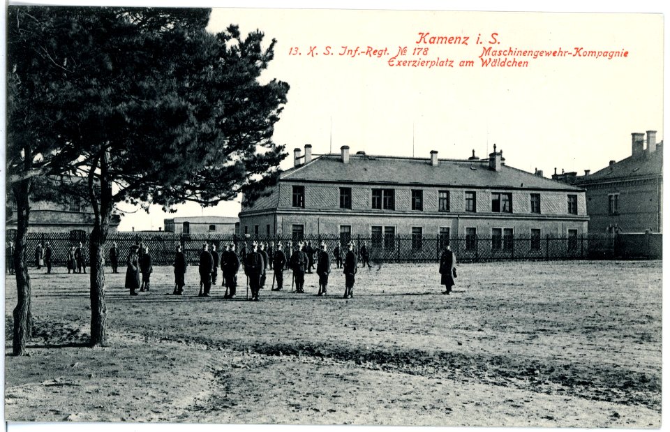 18658-Kamenz-1915-Exerzierplatz am Wäldchen-Brück & Sohn Kunstverlag