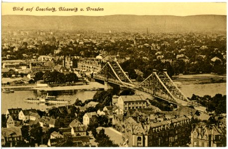 18924-Dresden-1915-Blick auf Loschwitz, Blasewitz und Dresden-Brück & Sohn Kunstverlag