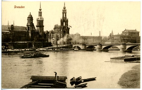 18903-Dresden-1915-Friedrich-August-Brücke-Brück & Sohn Kunstverlag