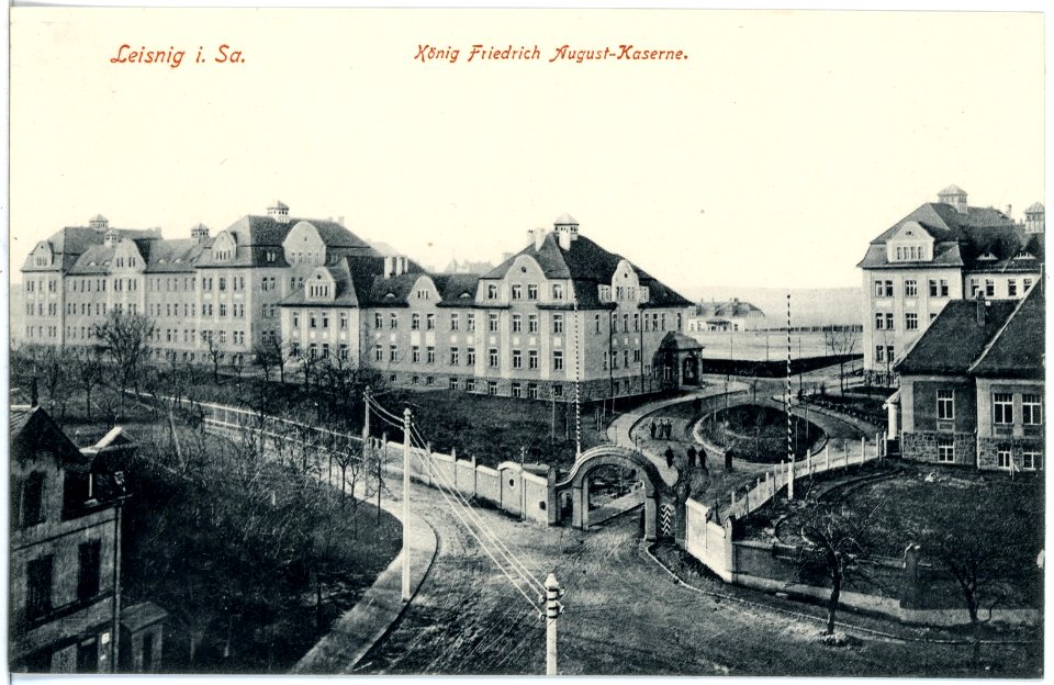 18622-Leisnig-1915-König friedrich August-Kaserne-Brück & Sohn Kunstverlag