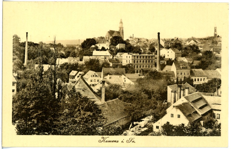 18584-Kamenz-1914-Blick auf Kamenz-Brück & Sohn Kunstverlag