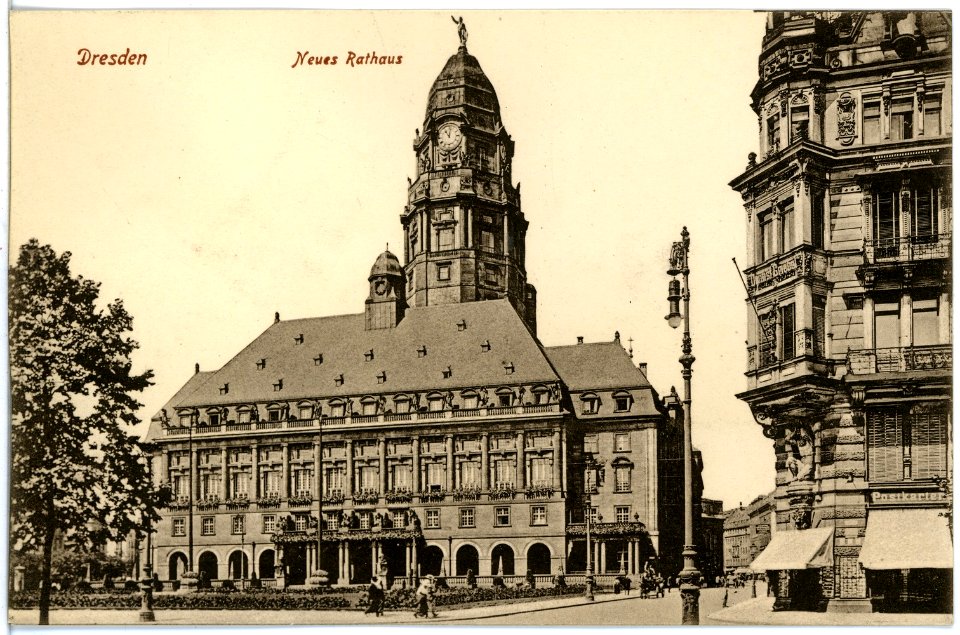 18931-Dresden-1915-Neues Rathaus-Brück & Sohn Kunstverlag