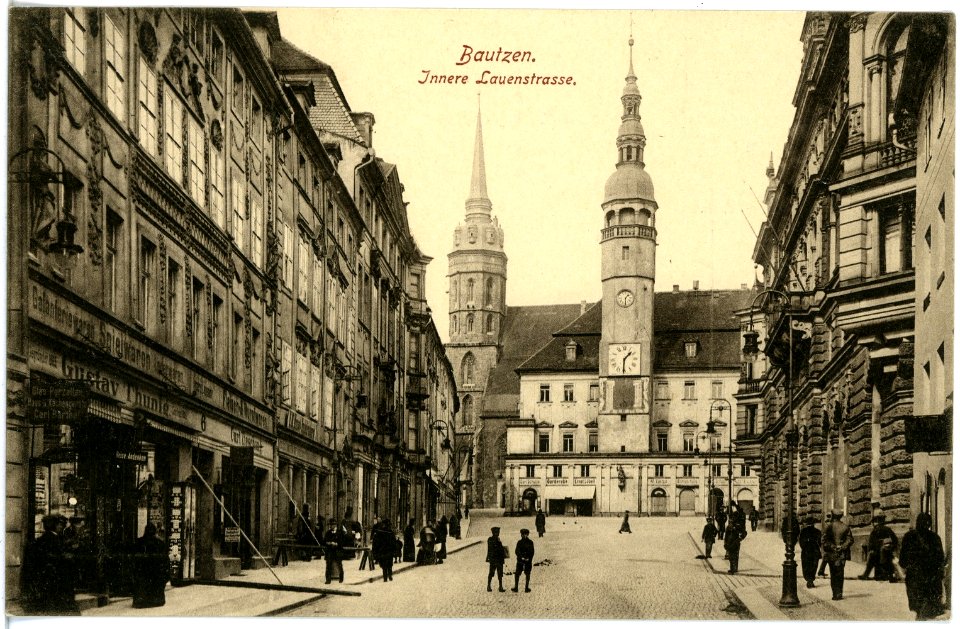18768-Bautzen-1915-Innere Lauenstraße-Brück & Sohn Kunstverlag