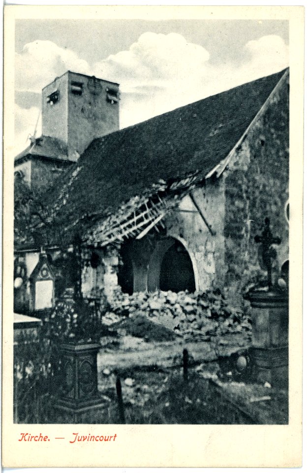 18665-Juvincourt-1915-Kirche-Brück & Sohn Kunstverlag