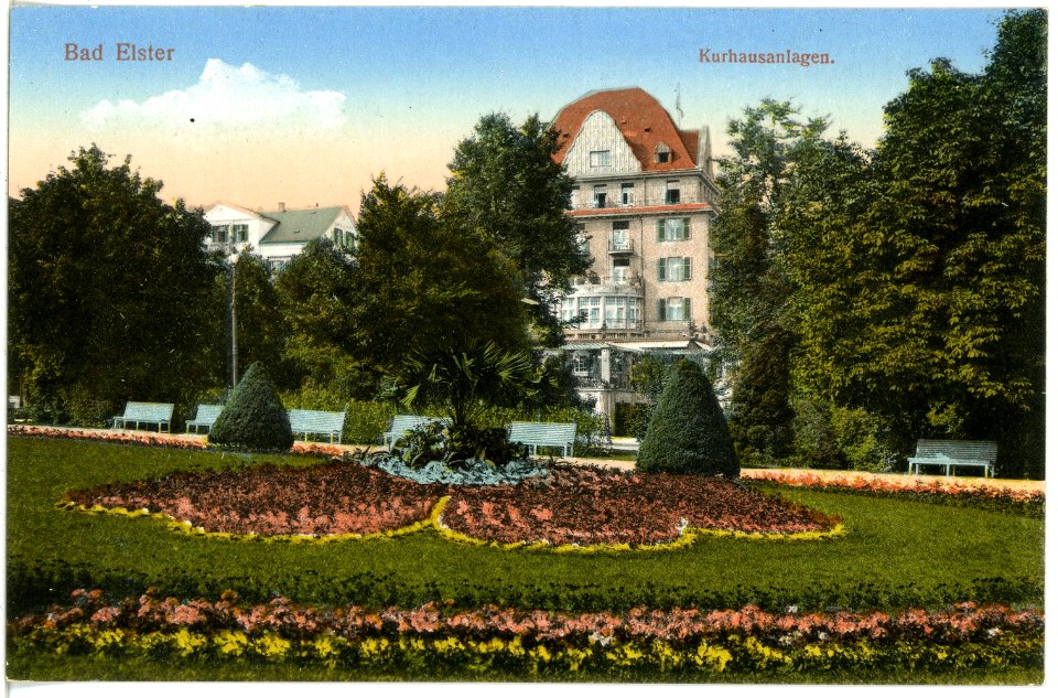 17526-Bad Elster-1914-Kurhausanlagen-Brück & Sohn Kunstverlag
