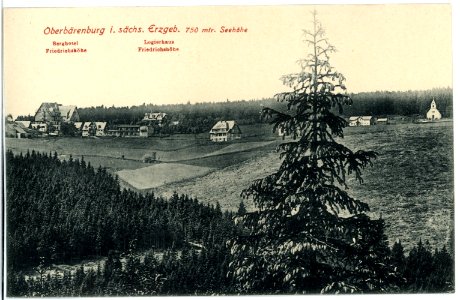 17979-Oberbärenburg-1914-Berghotel Friedrichshöhe, Logierhaus Friedrichshöhe-Brück & Sohn Kunstverlag