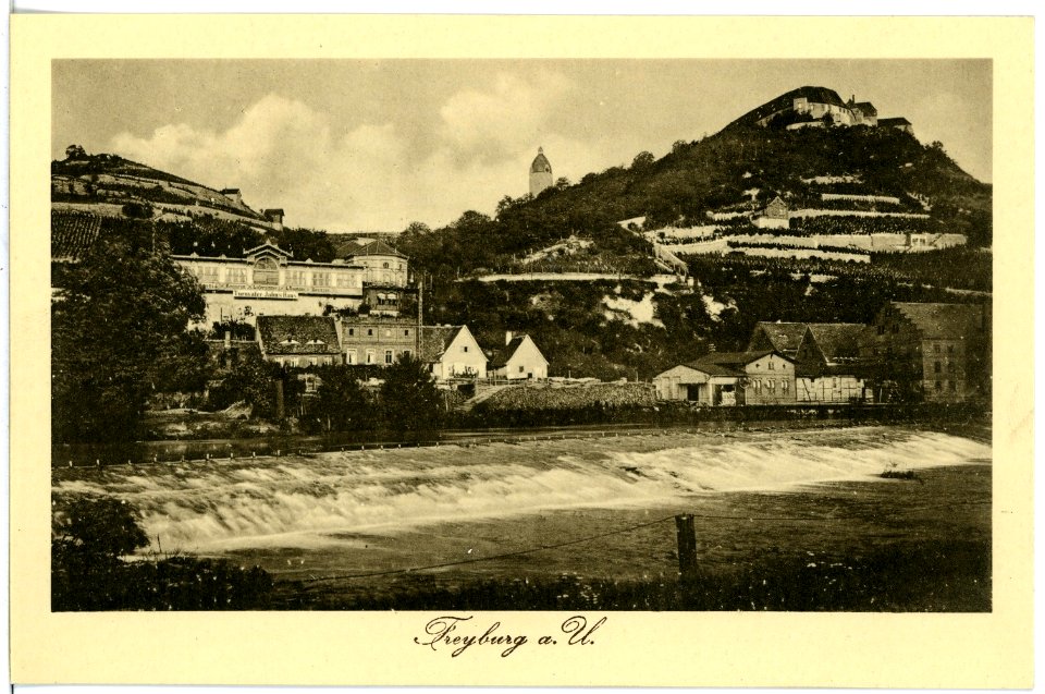 17556-Freyburg-1914-Blick auf Freyburg-Brück & Sohn Kunstverlag