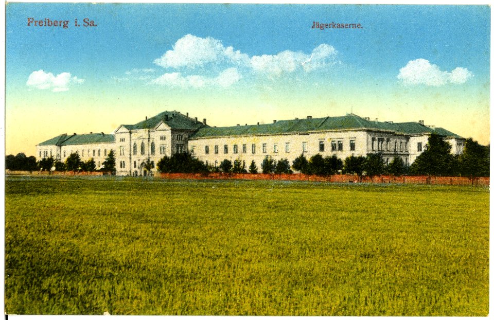 18457-Freiberg-1914-Jägerkaserne-Brück & Sohn Kunstverlag