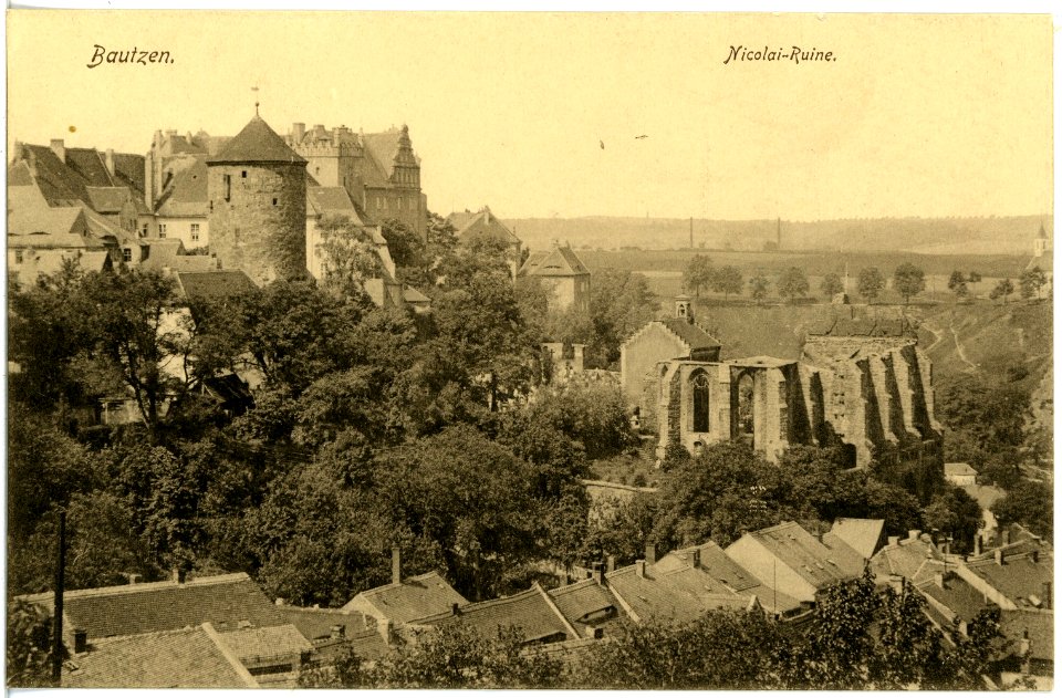 17941-Bautzen-1914-Nicolairuine-Brück & Sohn Kunstverlag