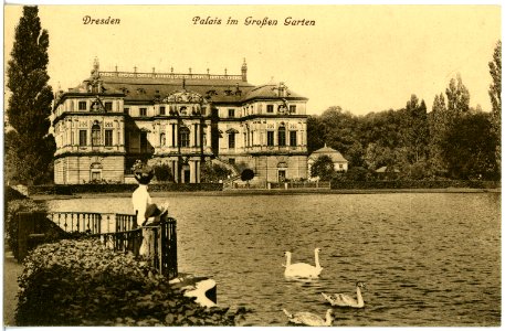 18912-Dresden-1915-Königliches Palais im Großen Garten-Brück & Sohn Kunstverlag photo