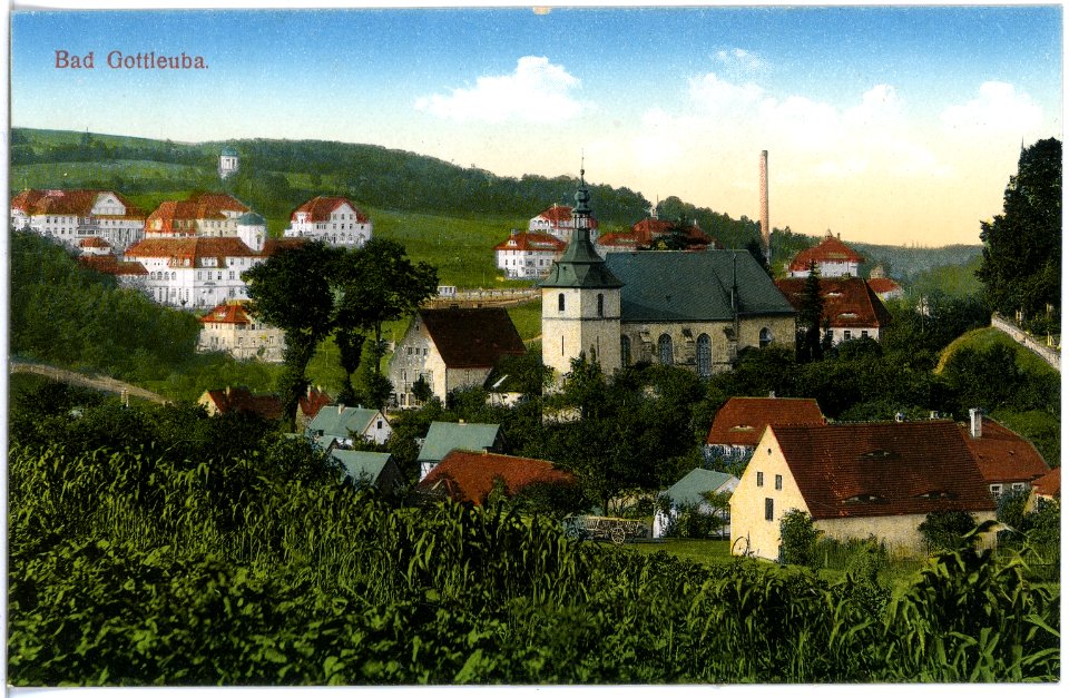 18479-Bad Gottleuba-1914-Blick auf Bad Gottleuba-Brück & Sohn Kunstverlag