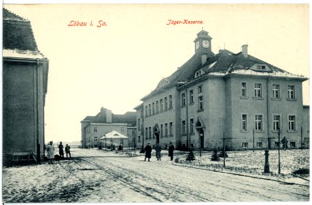 18549-Löbau-1914-Jägerkaserne-Brück & Sohn Kunstverlag