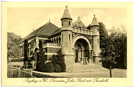 17548-Freyburg-1914-Jahns Grab mit Turnhalle-Brück & Sohn Kunstverlag