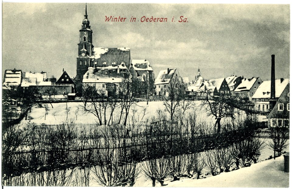 18512-Oederan-1914-Blick auf Oederan im Winter-Brück & Sohn Kunstverlag