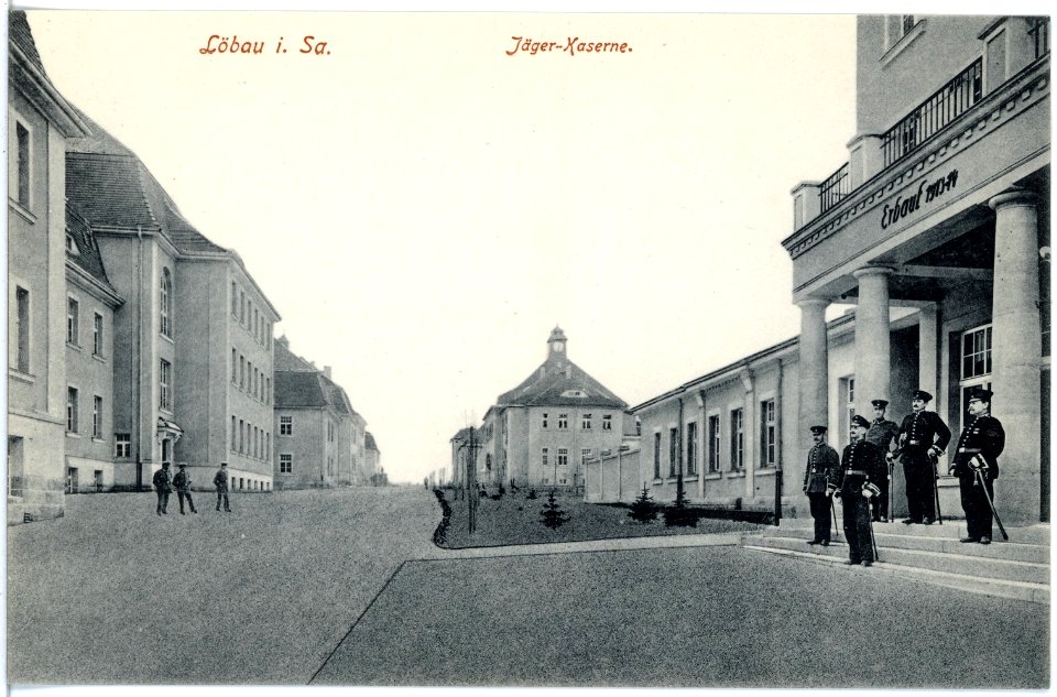 18548-Löbau-1914-Jägerkaserne Wache-Brück & Sohn Kunstverlag