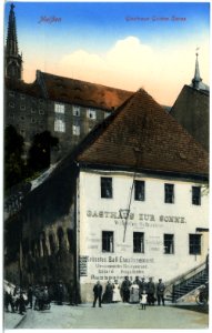 18896-Meißen-1915-Hotel Goldene Sonne-Brück & Sohn Kunstverlag