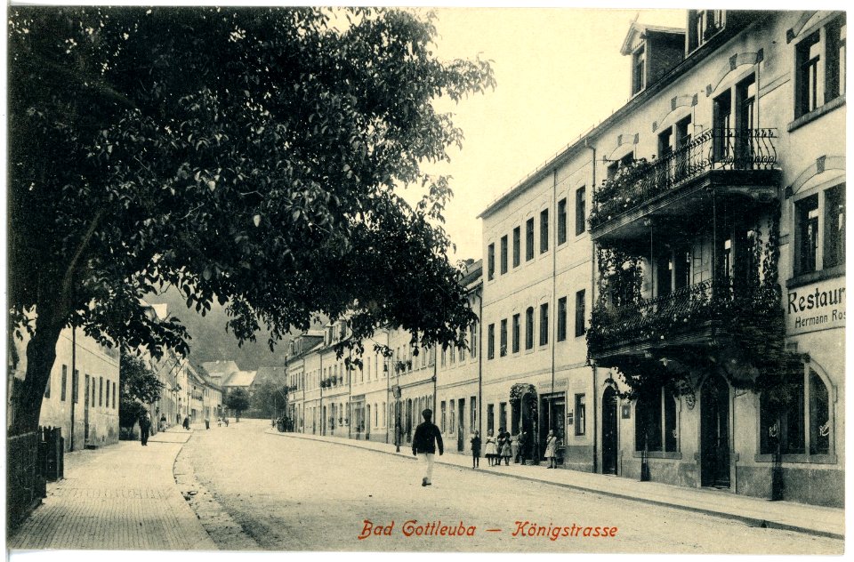 18396-Bad Gottleuba-1914-Königsstraße-Brück & Sohn Kunstverlag