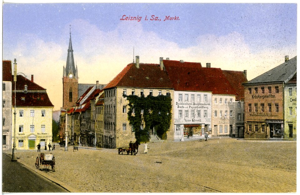 17335-Leisnig-1914-Markt-Brück & Sohn Kunstverlag