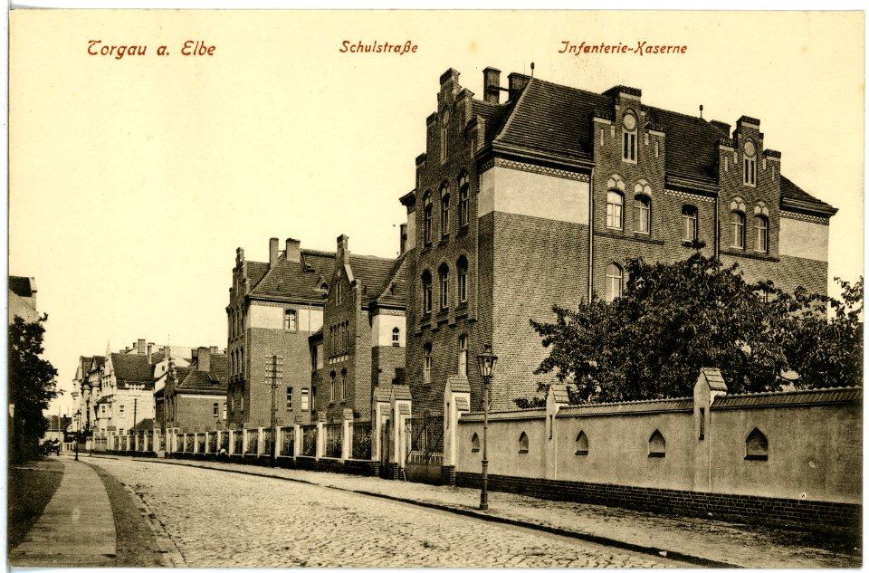 18229-Torgau-1914-Infanterie-Kaserne, Schulstraße-Brück & Sohn Kunstverlag