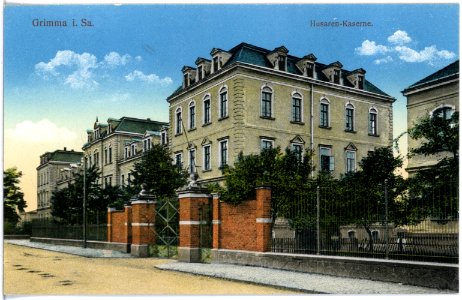 18505-Grimma-1914-Husarenkaserne-Brück & Sohn Kunstverlag