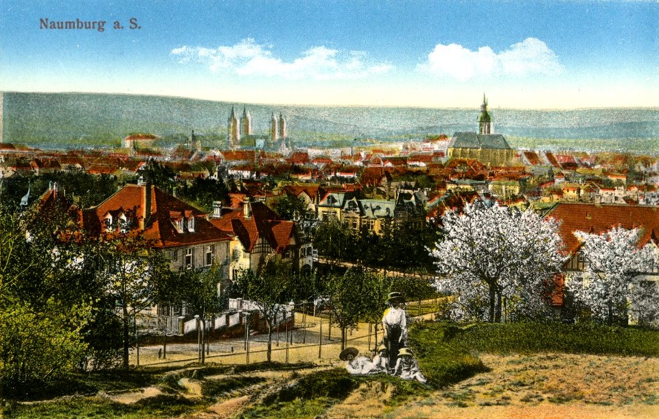 18569-Naumburg-1914-Blick auf Naumburg-Brück & Sohn Kunstverlag
