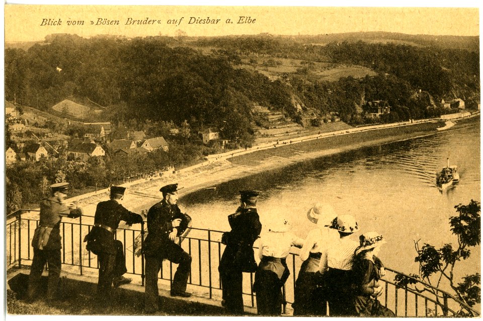 18955-Diesbar-1915-Blick vom Bösen Bruder Auf Diesbar-Brück & Sohn Kunstverlag