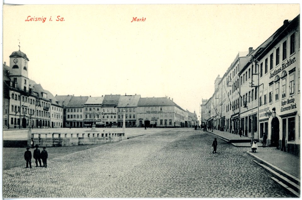 18726-Leisnig-1915-Markt-Brück & Sohn Kunstverlag