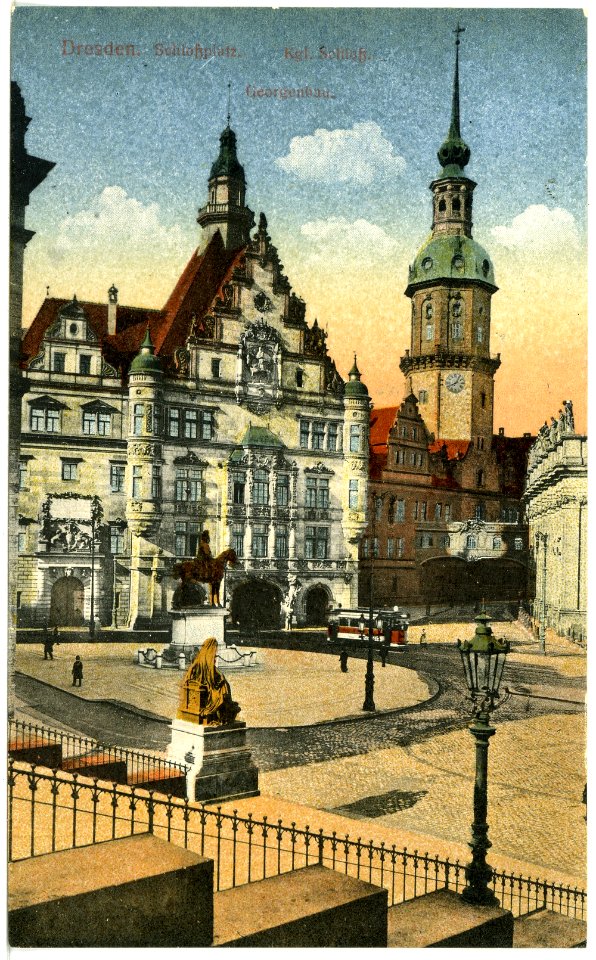 18521-Dresden-1914-Königliches Schloß-Brück & Sohn Kunstverlag