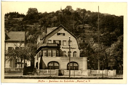 18938-Meißen-1915-Bootshaus "Neptun"-Brück & Sohn Kunstverlag
