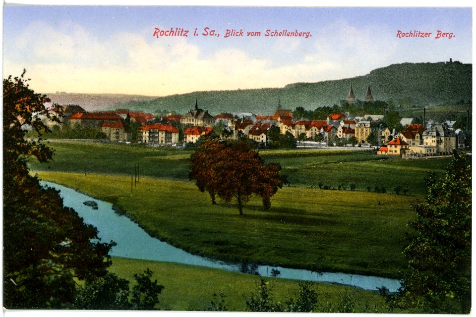 17310-Rochlitz-1914-Blick vom Schellenberg-Brück & Sohn Kunstverlag