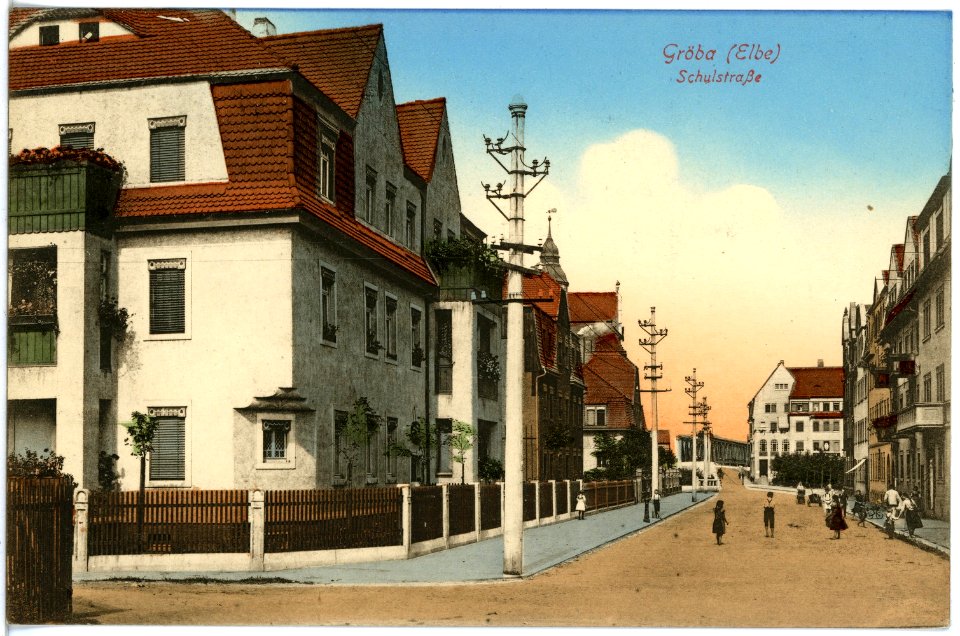 18218-Gröba-1914-Schulstraße-Brück & Sohn Kunstverlag