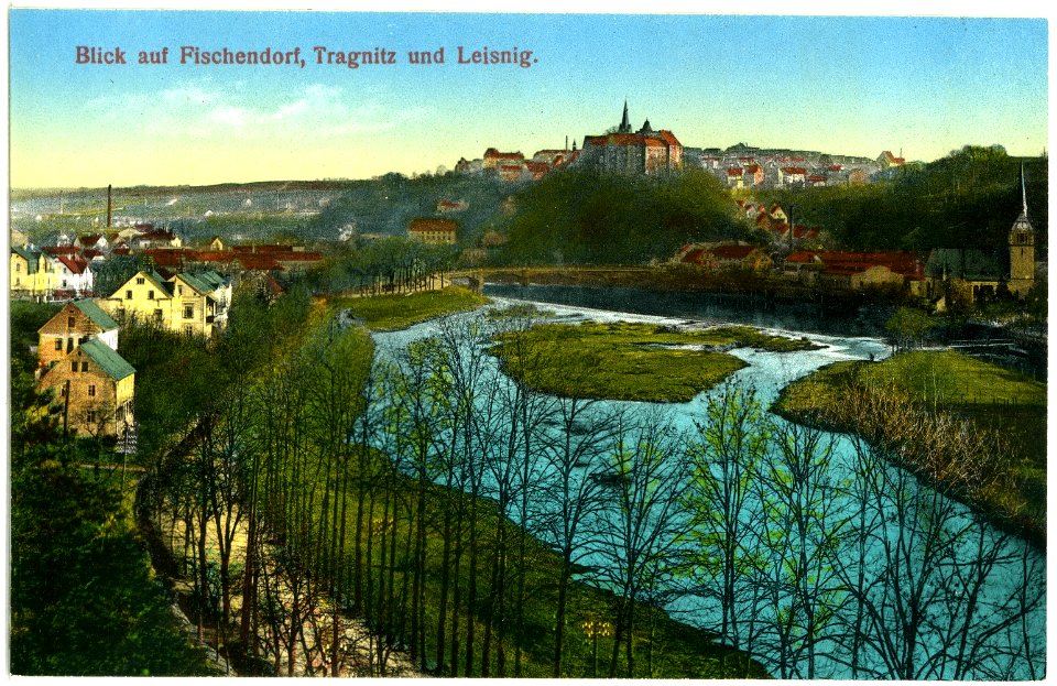 18991-Leisnig-1915-Blick auf Fischendorf, Tragnitz und Leisnig-Brück & Sohn Kunstverlag