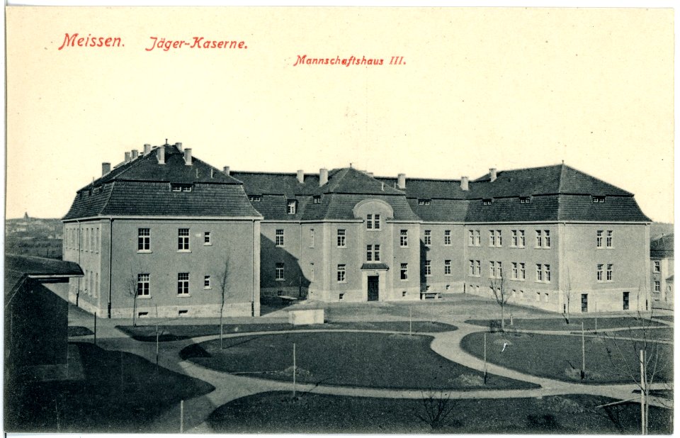 18518-Meißen-1914-Jägerkaserne Mannschaftshaus III-Brück & Sohn Kunstverlag