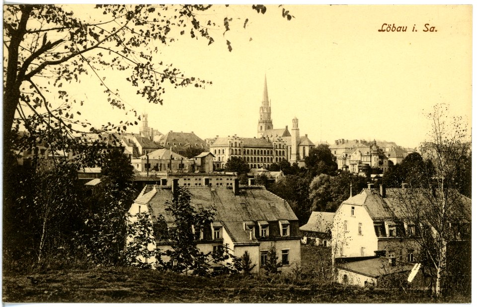 18422-Löbau-1914-Blick auf Löbau-Brück & Sohn Kunstverlag