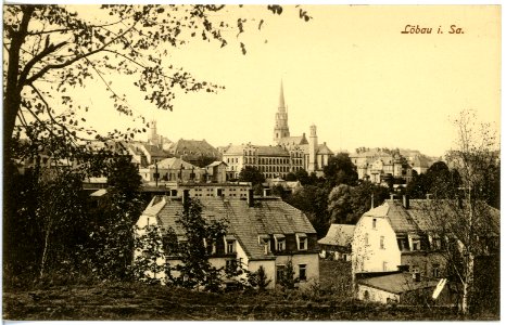 18422-Löbau-1914-Blick auf Löbau-Brück & Sohn Kunstverlag