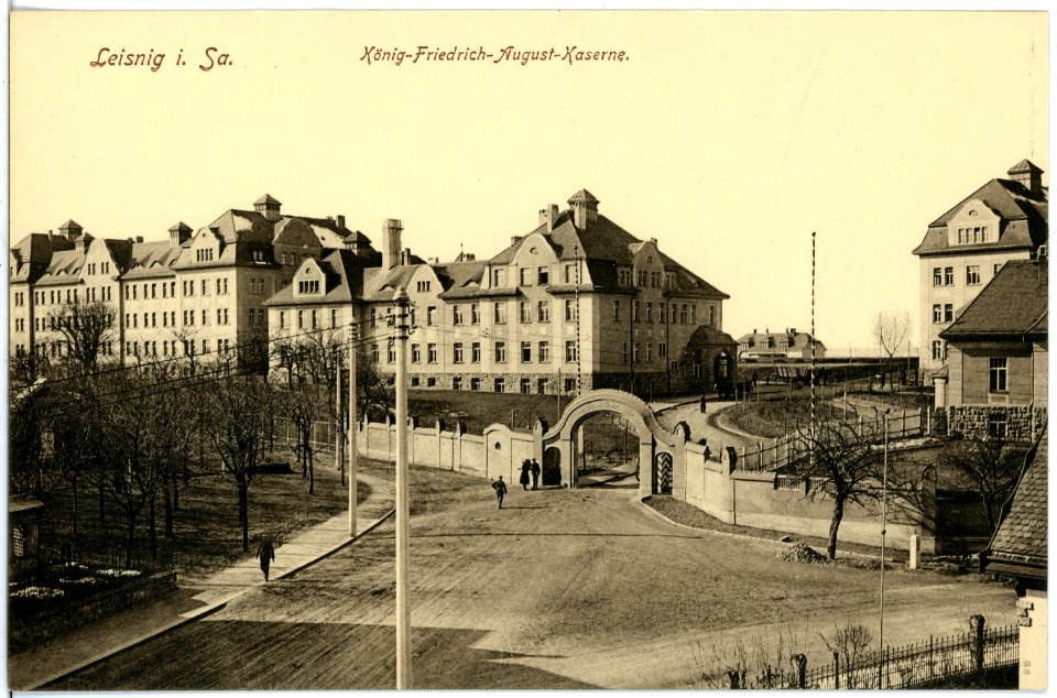 18739-Leisnig-1915-König Friedrich August Kaserne-Brück & Sohn Kunstverlag