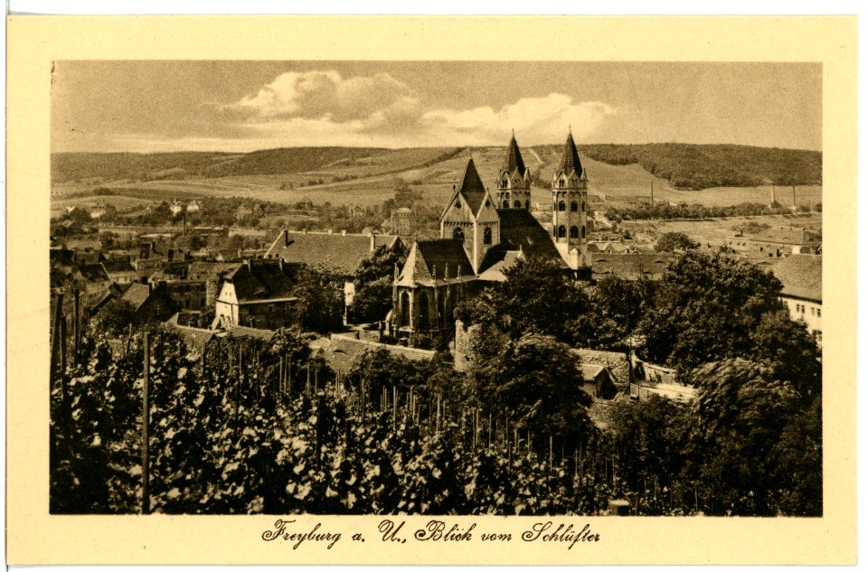 17629-Freyburg-1914-Blick auf Freyburg vom Schlüfter-Brück & Sohn Kunstverlag