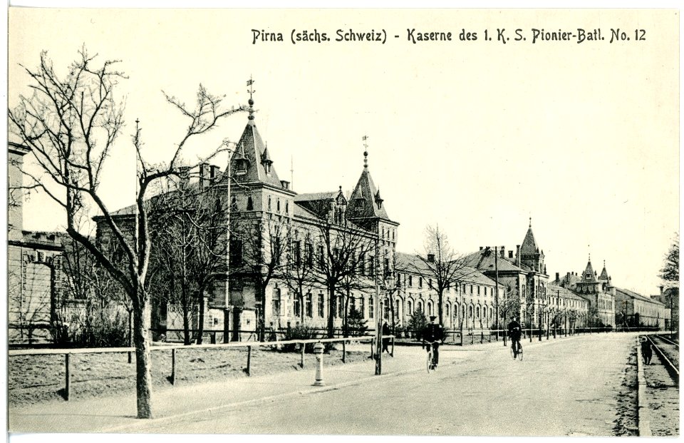 17658-Pirna-1914-Pionierkaserne-Brück & Sohn Kunstverlag