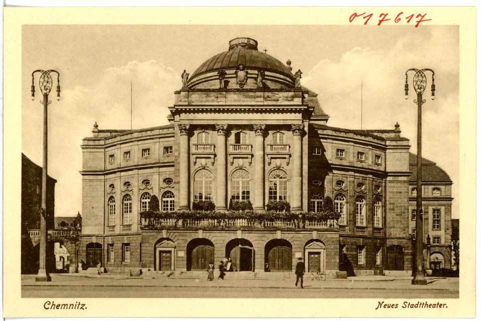 17617-Chemnitz-1914-Neues Stadttheater-Brück & Sohn Kunstverlag